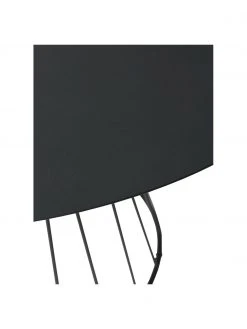 Runder Esstisch Maggie in Schwarz mit Metall-Gestell, &Oslash; 120 cm, Ø 120 x H 75 cm -Esszimmer Verkäufe Runder Esstisch Maggie in Schwarz mit Metall Gestell O 120 cm 3