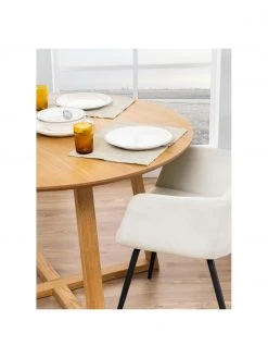 Runder Esstisch Malika aus Birkenholz, &Oslash; 120 cm, Ø 120 x H 75 cm -Esszimmer Verkäufe Runder Esstisch Malika aus Birkenholz O 120 cm 2