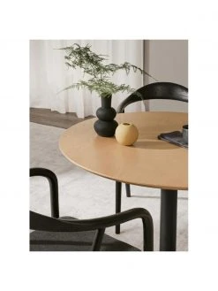 Westwing Collection Runder Esstisch Menorca mit Eschenholzfurnier, &Oslash; 100 cm, Ø 100 x H 75 cm -Esszimmer Verkäufe Runder Esstisch Menorca mit Eschenholzfurnier O 100 cm 2