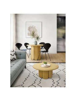 Woodman Runder Esstisch Soft mit Eichenholzfurnier, Ø 98 cm, Ø 98 x H 74 cm -Esszimmer Verkäufe Runder Esstisch Soft mit Eichenholzfurnier O 98 cm 1