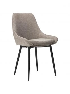 Rowico Runder Esstisch Yumi mit Polsterst&uuml;hlen in Schwarz/Beige, &Oslash; 115 cm, Set mit verschiedenen Größen -Esszimmer Verkäufe Runder Esstisch Yumi mit Polsterstuhlen in SchwarzBeige O 115 cm 4