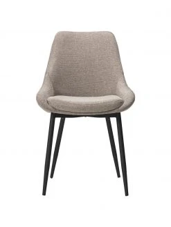 Rowico Runder Esstisch Yumi mit Polsterst&uuml;hlen in Schwarz/Beige, &Oslash; 115 cm, Set mit verschiedenen Größen -Esszimmer Verkäufe Runder Esstisch Yumi mit Polsterstuhlen in SchwarzBeige O 115 cm 5