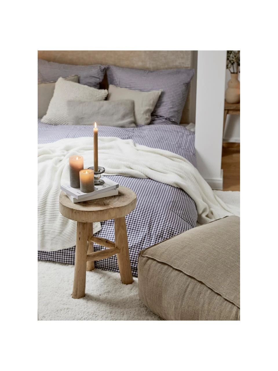 Runder Hocker Beachside aus Mungurholz, Ø 40 x H 50 cm 4 Runder Hocker Beachside aus Mungurholz, Ø 40 x H 50 cm – Bild 2