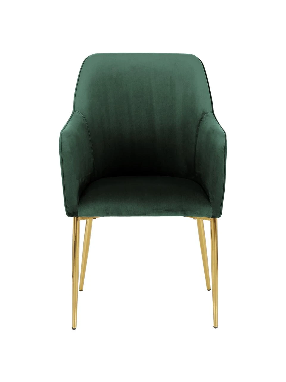 Westwing Collection Samt-Armlehnstuhl Ava in Dunklegrün, B 57 x T 63 cm 6 Westwing Collection Samt-Armlehnstuhl Ava in Dunklegrün, B 57 x T 63 cm – Bild 4