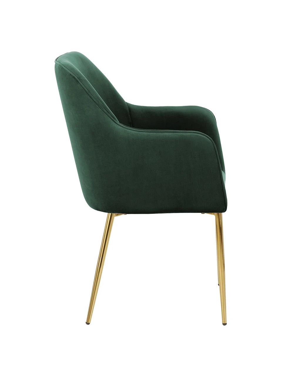 Westwing Collection Samt-Armlehnstuhl Ava in Dunklegrün, B 57 x T 63 cm 7 Westwing Collection Samt-Armlehnstuhl Ava in Dunklegrün, B 57 x T 63 cm – Bild 5