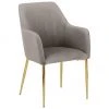 Westwing Collection Samt-Armlehnstuhl Ava in Taupe, B 57 x T 63 cm -Esszimmer Verkäufe Samt Armlehnstuhl Ava in Taupe