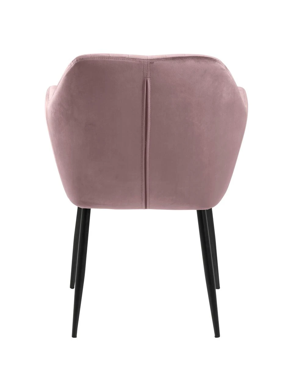 Samt-Armlehnstuhl Emilia in Rosa mit Metallbeinen, B 57 x T 59 cm 8 Samt-Armlehnstuhl Emilia in Rosa mit Metallbeinen, B 57 x T 59 cm – Bild 6