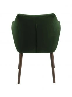 Samt-Armlehnstuhl Nora mit Holzbeinen, B 58 x T 58 cm -Esszimmer Verkäufe Samt Armlehnstuhl Nora mit Holzbeinen 11