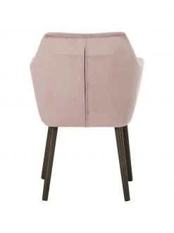 Samt-Armlehnstuhl Nora mit Holzbeinen, B 58 x T 58 cm -Esszimmer Verkäufe Samt Armlehnstuhl Nora mit Holzbeinen 17