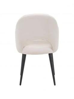 Westwing Collection Samt-Armlehnstuhl Rachel in Beige, B 56 x T 70 cm -Esszimmer Verkäufe Samt Armlehnstuhl Rachel in Beige 5