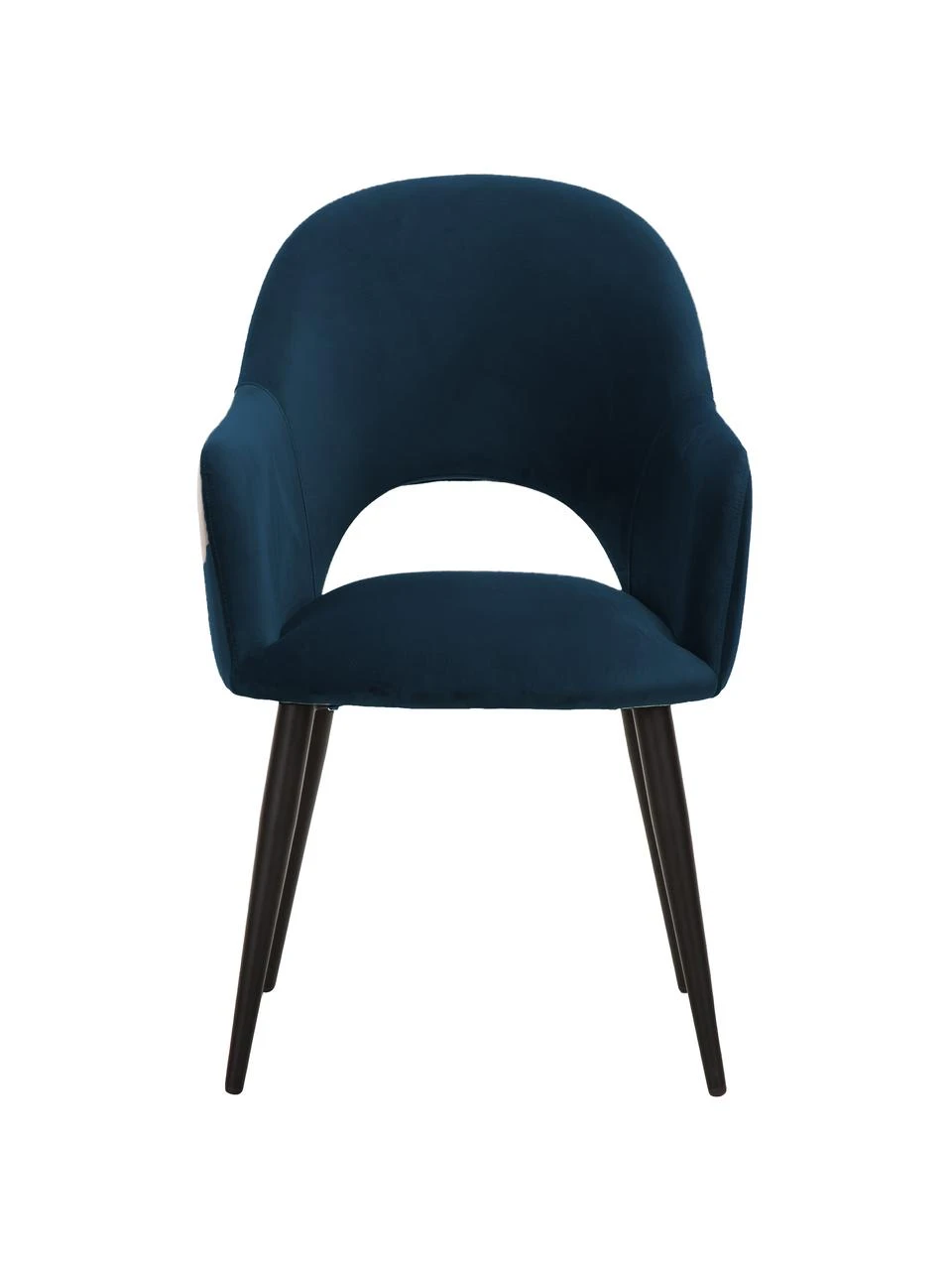 Westwing Collection Samt-Armlehnstuhl Rachel in Blau, B 56 x T 70 cm 6 Westwing Collection Samt-Armlehnstuhl Rachel in Blau, B 56 x T 70 cm – Bild 4