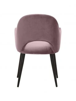 Westwing Collection Samt-Armlehnstuhl Rachel in Rosa, B 56 x T 70 cm -Esszimmer Verkäufe Samt Armlehnstuhl Rachel in Rosa 5