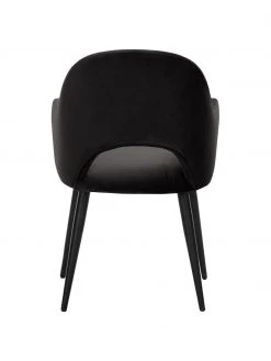 Westwing Collection Samt-Armlehnstuhl Rachel in Schwarz, B 56 x T 70 cm 13 Westwing Collection Samt-Armlehnstuhl Rachel in Schwarz, B 56 x T 70 cm -Esszimmer Verkäufe Samt Armlehnstuhl Rachel in Schwarz 5