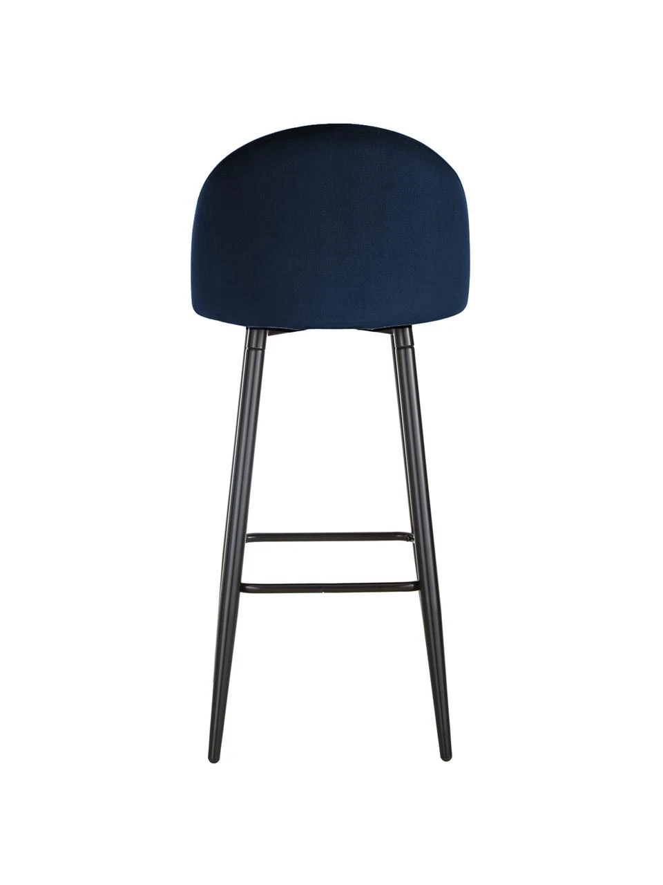 Westwing Collection Samt-Barstuhl Amy in Dunkelblau, B 45 x H 103 cm 8 Westwing Collection Samt-Barstuhl Amy in Dunkelblau, B 45 x H 103 cm – Bild 6