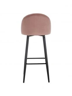 Westwing Collection Samt-Barstuhl Amy in Rosa, B 45 x H 103 cm -Esszimmer Verkäufe Samt Barstuhl Amy in Rosa 5