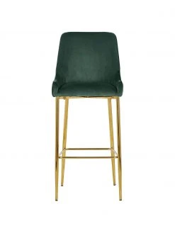 Westwing Collection Samt-Barstuhl Ava in Dunkelgrün, B 48 x H 107 cm 11 Westwing Collection Samt-Barstuhl Ava in Dunkelgrün, B 48 x H 107 cm -Esszimmer Verkäufe Samt Barstuhl Ava in Dunkelgrun 3