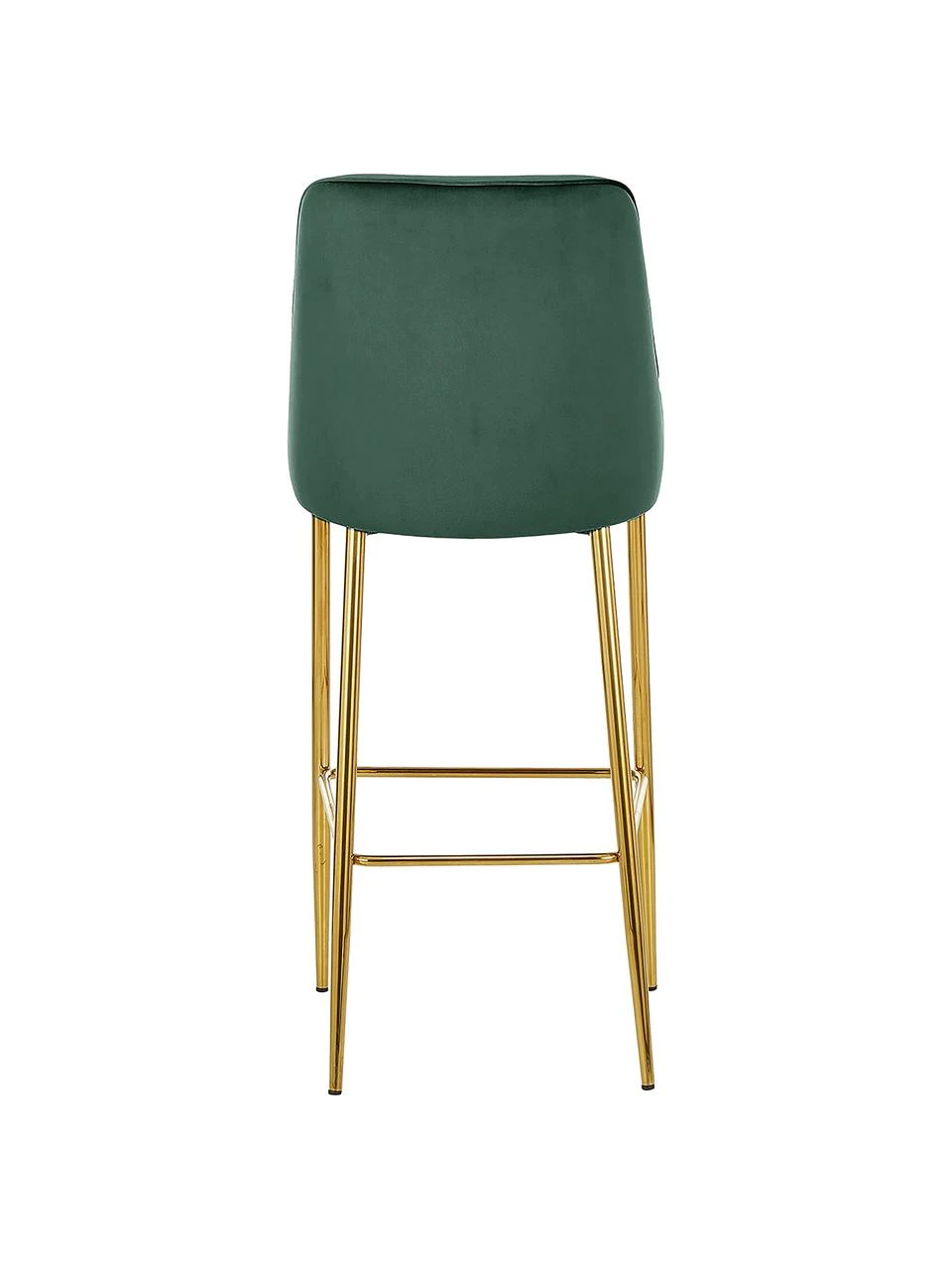 Westwing Collection Samt-Barstuhl Ava in Dunkelgrün, B 48 x H 107 cm 8 Westwing Collection Samt-Barstuhl Ava in Dunkelgrün, B 48 x H 107 cm – Bild 6