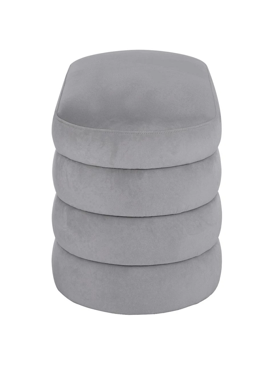 Westwing Collection Samt-Polsterbank Alto in Grau, B 110 x H 47 cm 8 Westwing Collection Samt-Polsterbank Alto in Grau, B 110 x H 47 cm – Bild 6