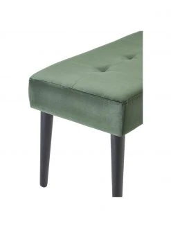 Samt-Polsterbank Glory in Dunkelgrün, B 95 x H 45 cm -Esszimmer Verkäufe Samt Polsterbank Glory in Dunkelgrun 5