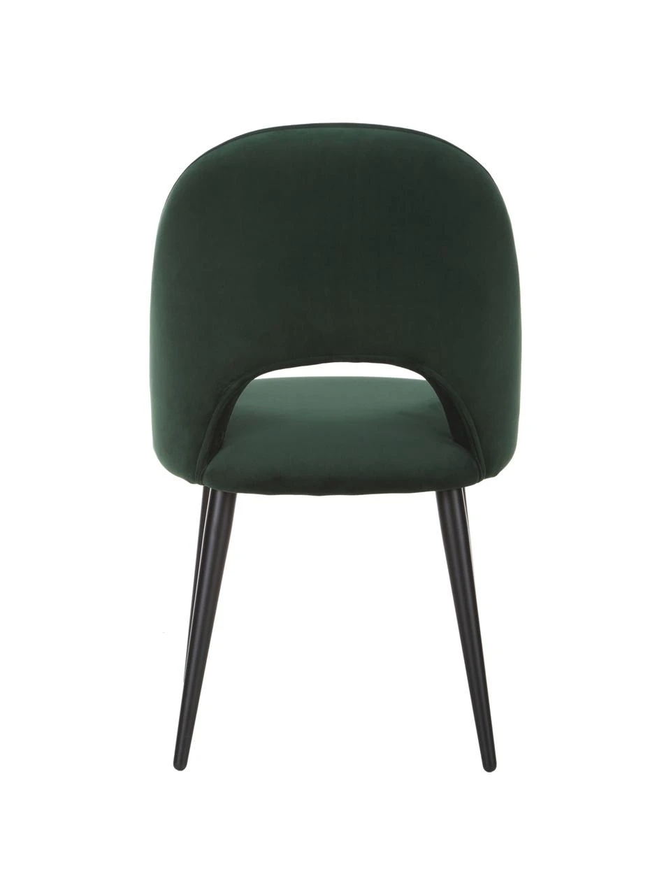 Westwing Collection Samt-Polsterstuhl Rachel in Dunkelgrün, B 53 x T 57 cm 8 Westwing Collection Samt-Polsterstuhl Rachel in Dunkelgrün, B 53 x T 57 cm – Bild 6