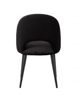 Westwing Collection Samt-Polsterstuhl Rachel in Schwarz, B 53 x T 57 cm 13 Westwing Collection Samt-Polsterstuhl Rachel in Schwarz, B 53 x T 57 cm -Esszimmer Verkäufe Samt Polsterstuhl Rachel in Schwarz 5