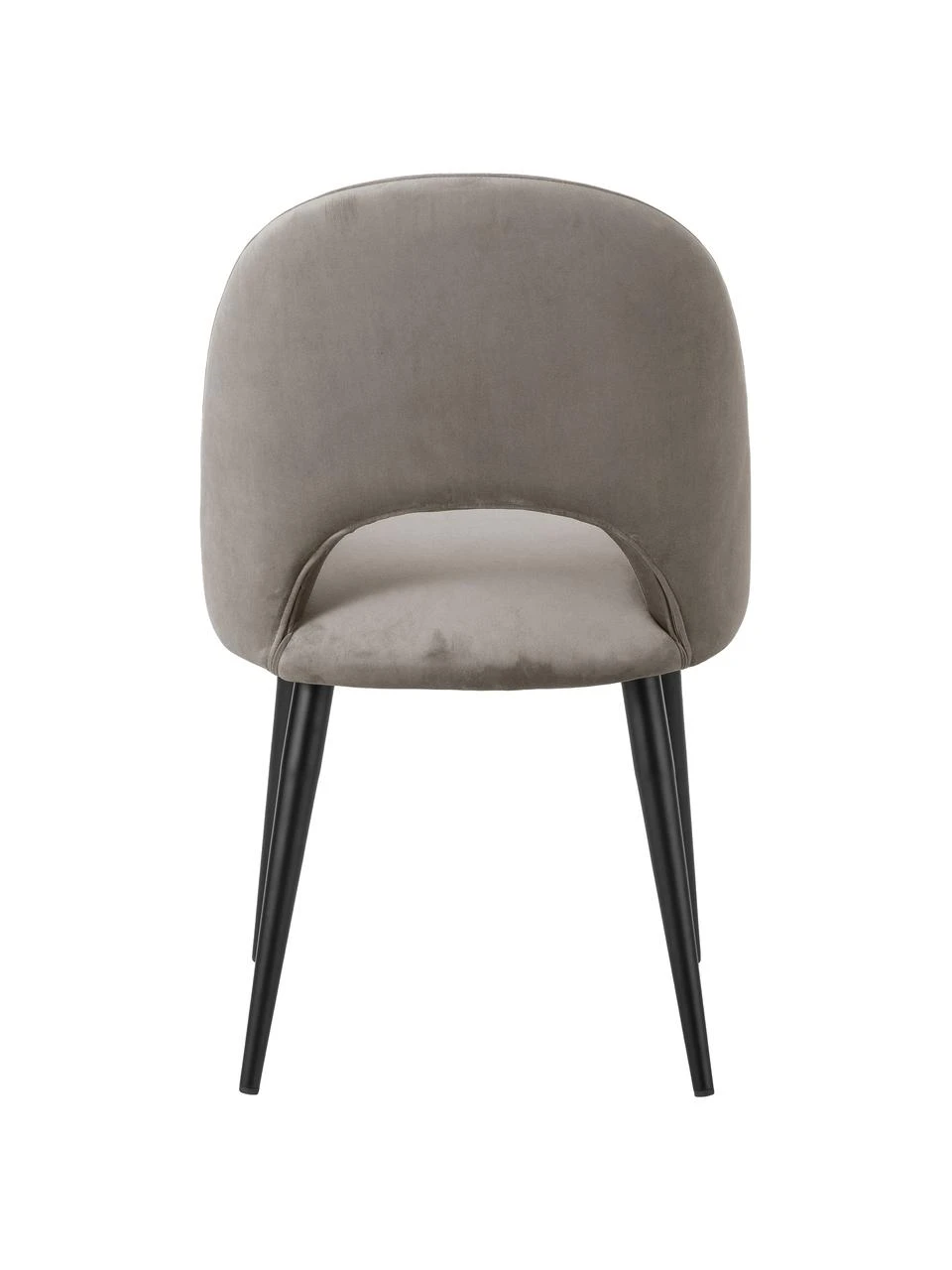 Westwing Collection Samt-Polsterstuhl Rachel in Taupe, B 53 x T 57 cm 8 Westwing Collection Samt-Polsterstuhl Rachel in Taupe, B 53 x T 57 cm – Bild 6