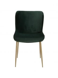 Westwing Collection Samt-Polsterstuhl Tess in Grün, B 49 x H 84 cm -Esszimmer Verkäufe Samt Polsterstuhl Tess in Grun 4