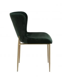 Westwing Collection Samt-Polsterstuhl Tess in Grün, B 49 x H 84 cm -Esszimmer Verkäufe Samt Polsterstuhl Tess in Grun 5