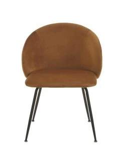 Westwing Collection Samt-Polsterst&uuml;hle Luisa in Braun, 2 St&uuml;ck, B 59 x T 59 cm -Esszimmer Verkäufe Samt Polsterstuhle Luisa in Braun 2 Stuck 3