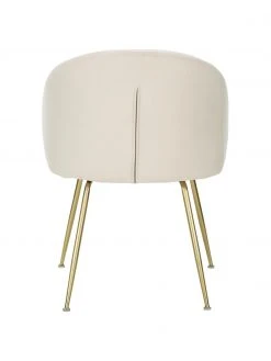 Westwing Collection Samt-Polsterst&uuml;hle Luisa in Cremewei&szlig;, 2 St&uuml;ck, B 59 x T 59 cm -Esszimmer Verkäufe Samt Polsterstuhle Luisa in Cremeweiss 2 Stuck 5