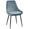 Rowico Samt-Polsterstühle Sierra in Blau, 2 Stück, B 49 x T 55 cm -Esszimmer Verkäufe Samt Polsterstuhle Sierra in Blau 2 Stuck