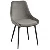 Rowico Samt-Polsterstühle Sierra in Grau, 2 Stück, B 49 x T 55 cm
