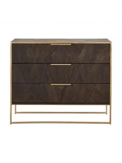 Westwing Collection Schubladenkommode Harry aus massivem Mangoholz, B 100 x H 80 cm -Esszimmer Verkäufe Schubladenkommode Harry aus massivem Mangoholz 3