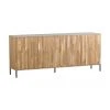 Sideboard Avourio mit geriffelter Front aus Eichenholz, 4-t&uuml;rig, B 200 x H 85 cm -Esszimmer Verkäufe Sideboard Avourio mit geriffelter Front aus Eichenholz 4 turig