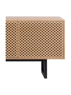 Woodman Sideboard Camden mit T&uuml;ren und Eichenholzfurnier, B 175 x H 75 cm -Esszimmer Verkäufe Sideboard Camden mit Turen und Eichenholzfurnier 2