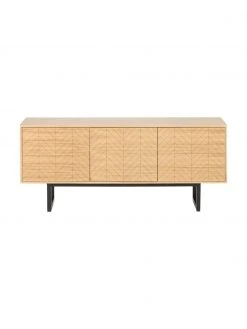 Woodman Sideboard Camden mit T&uuml;ren und Eichenholzfurnier, B 175 x H 75 cm -Esszimmer Verkäufe Sideboard Camden mit Turen und Eichenholzfurnier 8