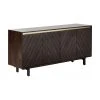 Westwing Collection Sideboard Karl mit Türen aus massivem Mangoholz, B 165 x H 61 cm