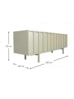 HKliving Sideboard Pebble in Beige, B 160 x H 55 cm -Esszimmer Verkäufe Sideboard Pebble in Beige 2