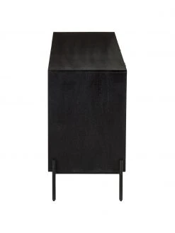 Westwing Collection Sideboard Vienna mit Wiener Geflecht in Schwarz, B 165 x H 78 cm -Esszimmer Verkäufe Sideboard Vienna mit Wiener Geflecht in Schwarz 5