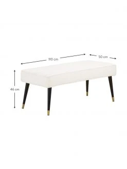 Westwing Collection Sitzbank Beverly, B 110 x H 46 cm -Esszimmer Verkäufe Sitzbank Beverly 2