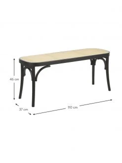 Westwing Collection Sitzbank Franz mit Wiener Geflecht, B 110 x H 47 cm 10 Westwing Collection Sitzbank Franz mit Wiener Geflecht, B 110 x H 47 cm -Esszimmer Verkäufe Sitzbank Franz mit Wiener Geflecht 2