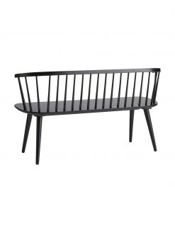 Sitzbank Jolina aus Gummibaumholz in Schwarz, B 134 x H 76 cm -Esszimmer Verkäufe Sitzbank Jolina aus Gummibaumholz in Schwarz 4