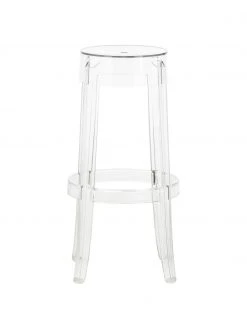 Kartell Transparenter Barhocker Charles Ghost, Ø 46 x H 75 cm -Esszimmer Verkäufe Transparenter Barhocker Charles Ghost 2