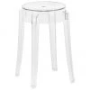 Kartell Transparenter Hocker Charles Ghost, Ø 39 x H 46 cm -Esszimmer Verkäufe Transparenter Hocker Charles Ghost