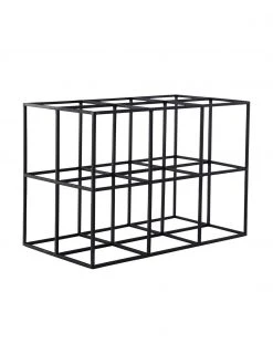 Jotex Weinregal Vinnie in Schwarz für 6 Flaschen, B 37 x H 25 cm